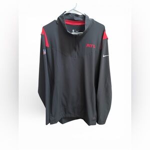Nike Black and Red Atlanta Falcons Quarter-Zip
